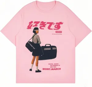 Oversized Graphic Tees Men Vintage Y2K Print Shirts Streetwear Unisex Harajuku T-Shirts