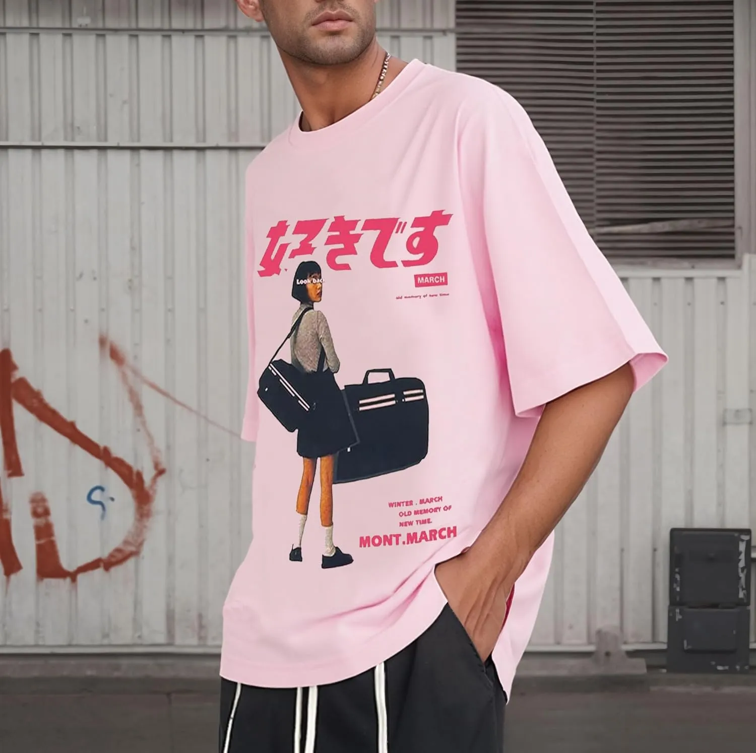 Oversized Graphic Tees Men Vintage Y2K Print Shirts Streetwear Unisex Harajuku T-Shirts