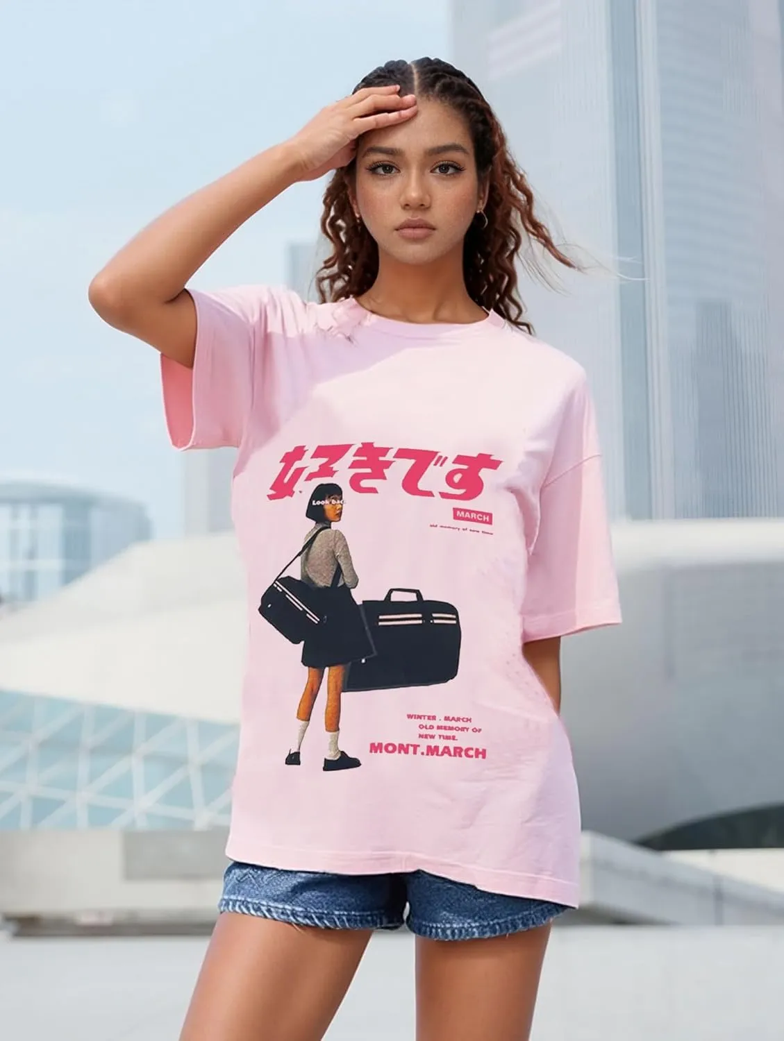 Oversized Graphic Tees Men Vintage Y2K Print Shirts Streetwear Unisex Harajuku T-Shirts