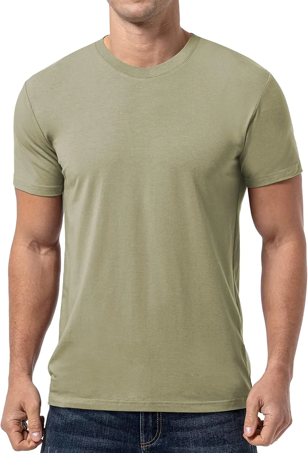QUALFORT Men's Bamboo Visocse T Shirts