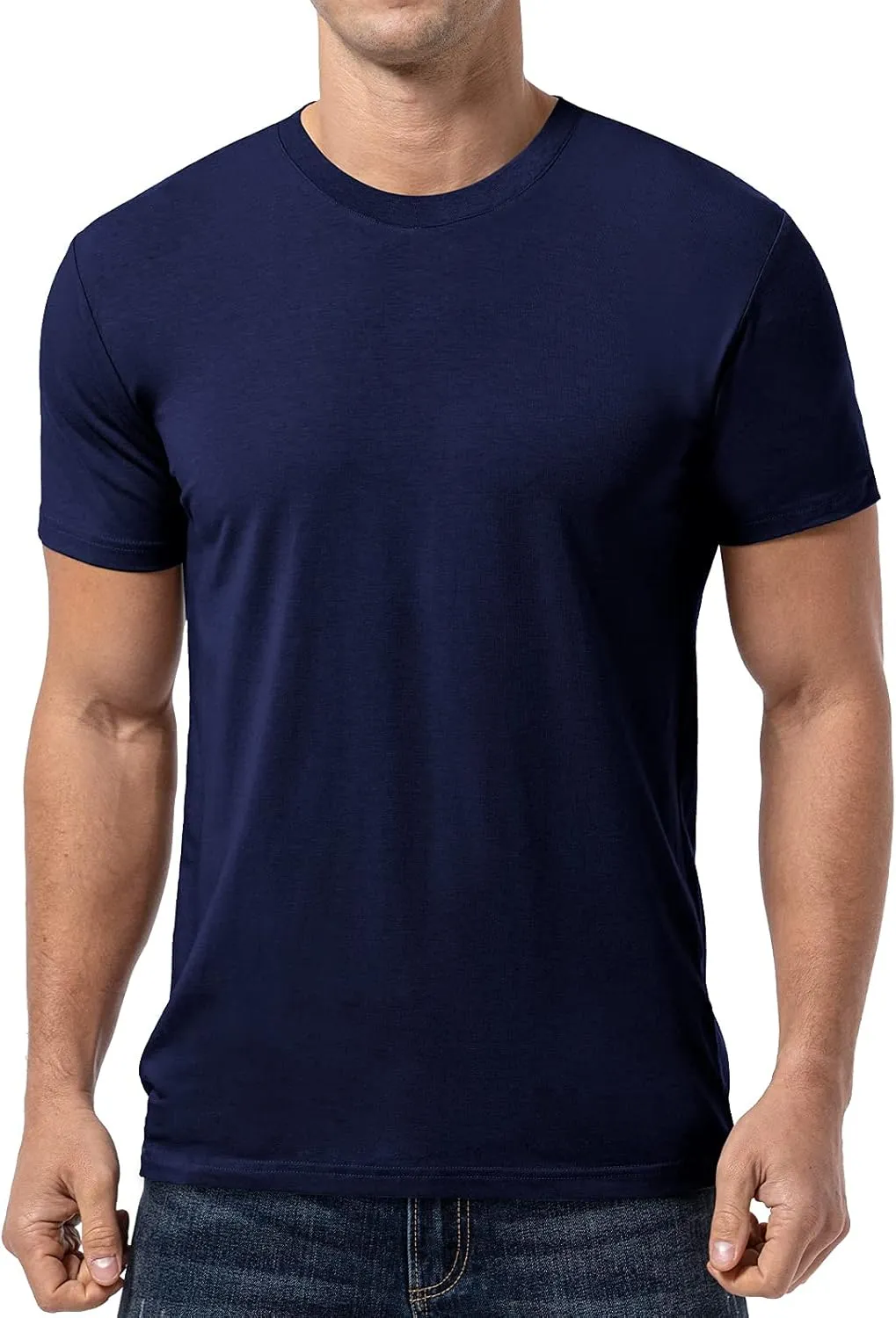 QUALFORT Men's Bamboo Visocse T Shirts