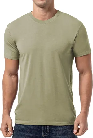 QUALFORT Men's Bamboo Visocse T Shirts