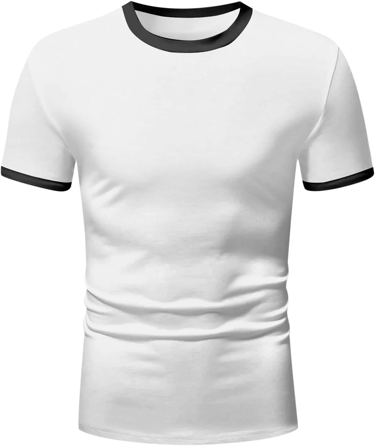 Shirt for Men Casual Short Sleeve Crew Neck Lightweight Regular Fit Workout Tees True Comfort Trendy Tops