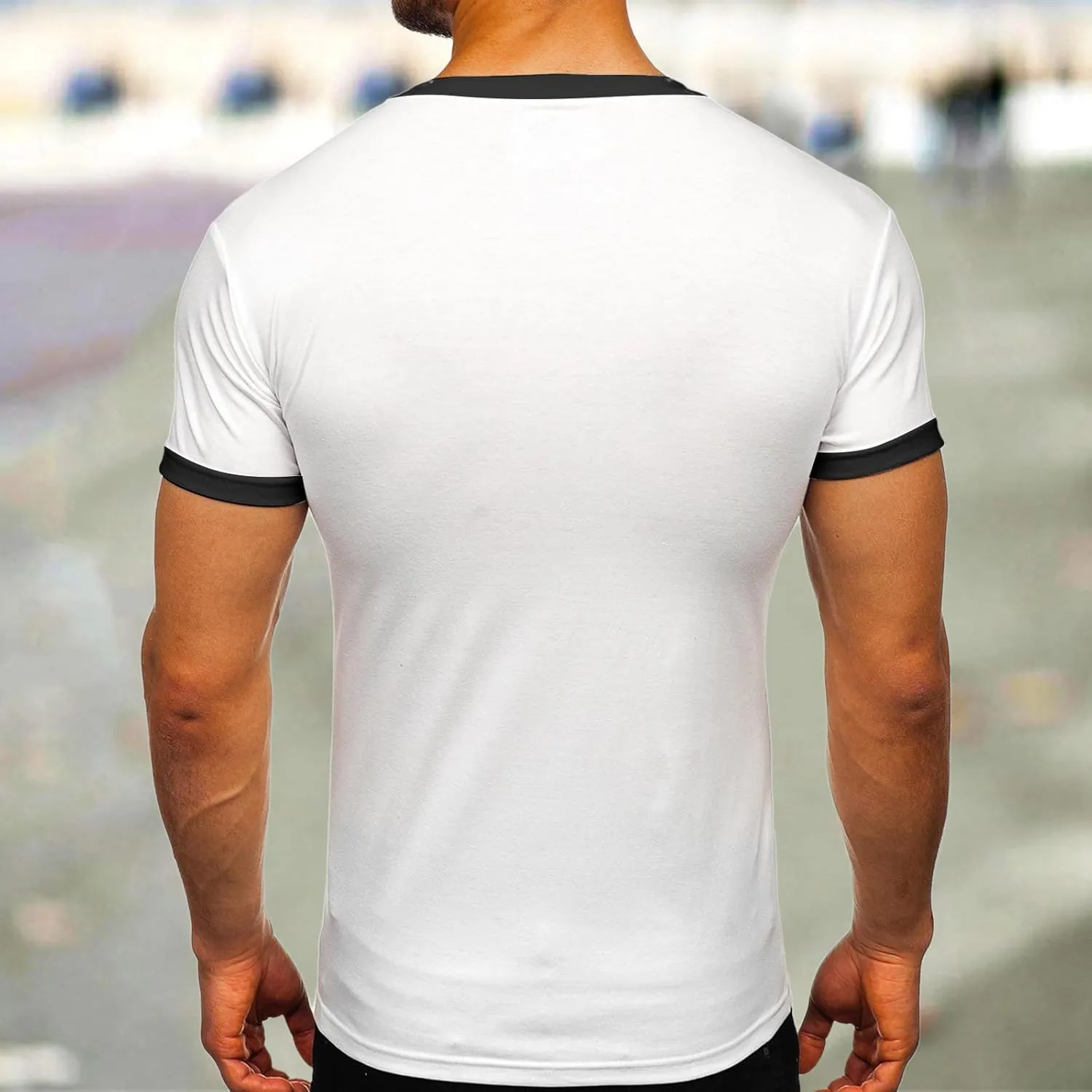 Shirt for Men Casual Short Sleeve Crew Neck Lightweight Regular Fit Workout Tees True Comfort Trendy Tops