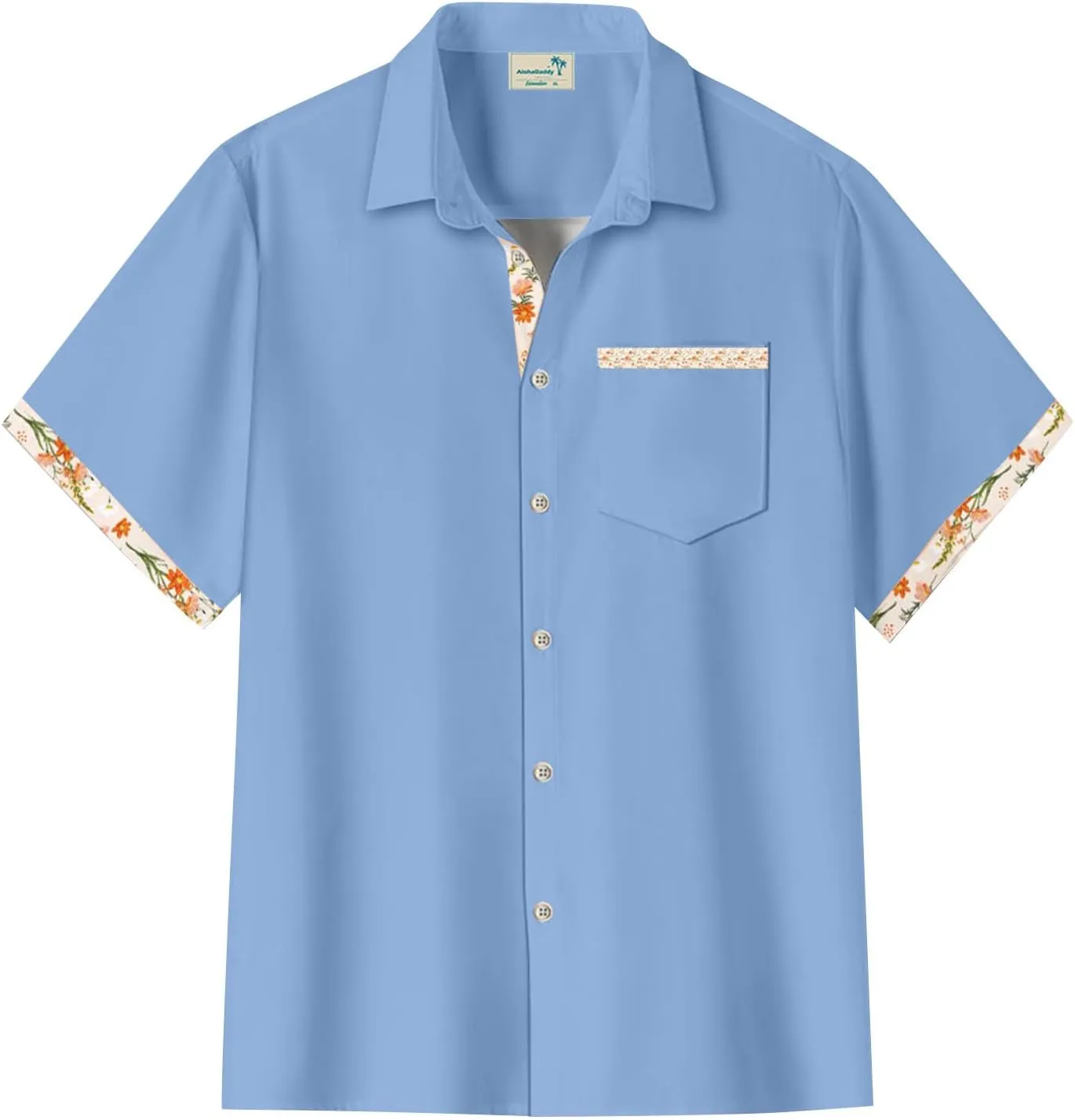 Short Sleeve Shirts for Men Hawaiian Button Down Casual Summer Western Shirts Beach Solid Tshirts Collared Neck Tops