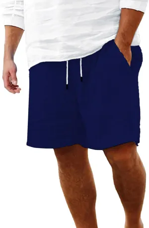 Shorts for Men Casual Summer Casual Shorts Solid and Men's pants Linen Shorts Men Men Workout Shorts with Zipper