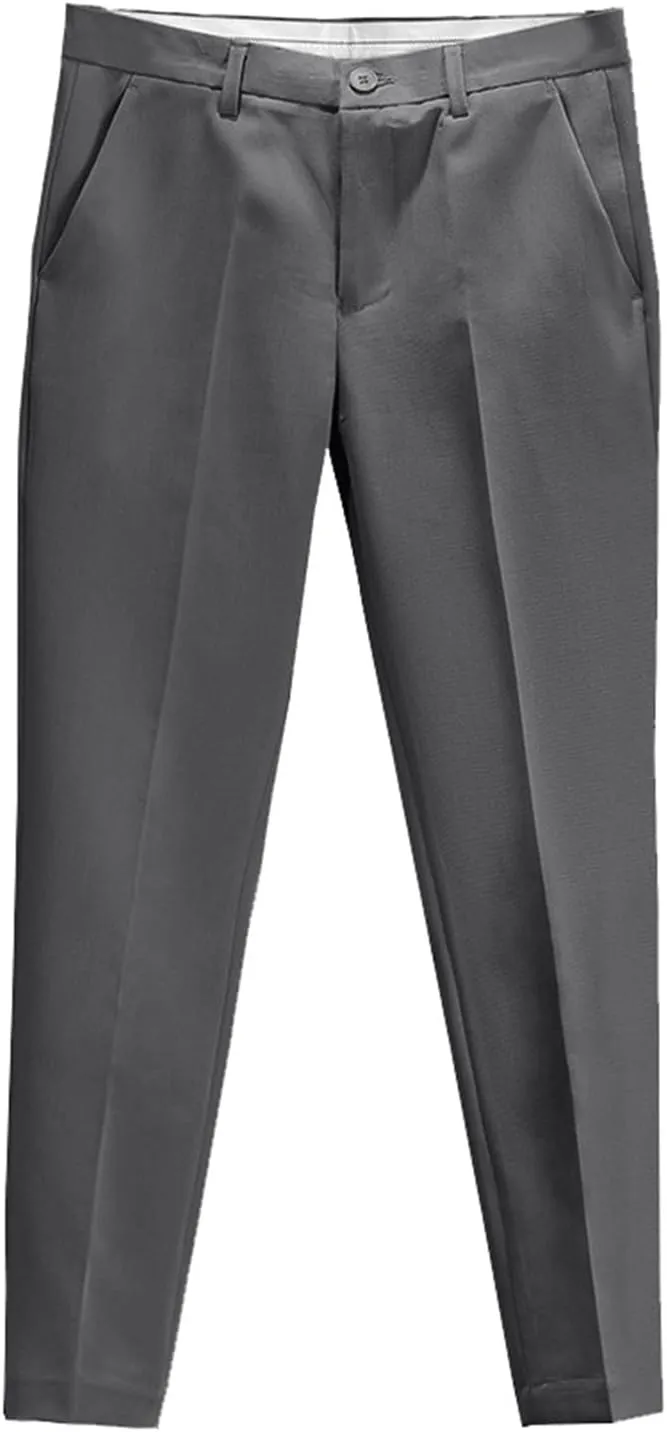 Summer Slim Fit Small Foot Casual Business Cropped Suit Pants Foam