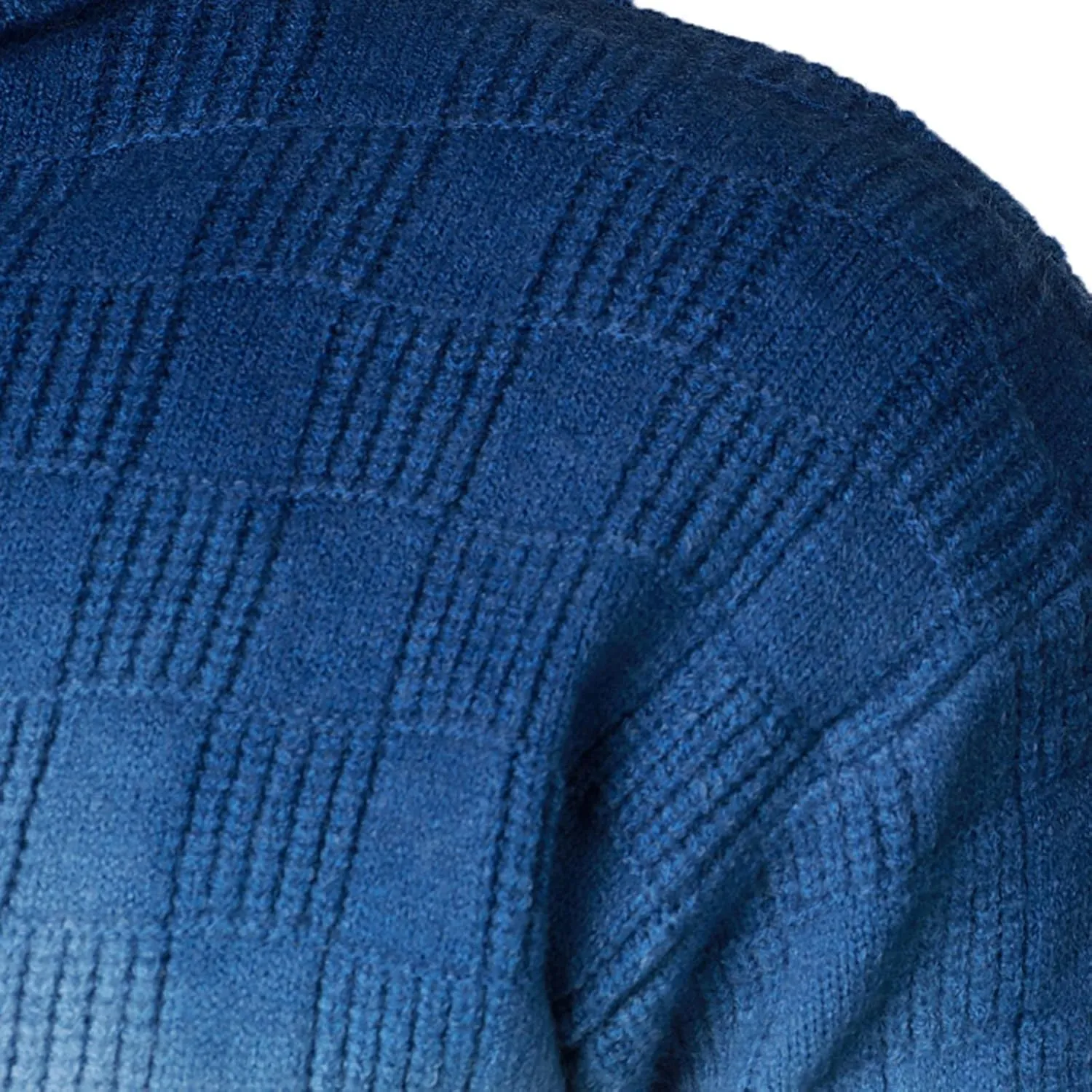 Sweaters for Men Men's Gradient Turtleneck Sweaters Long Sleeve Slim Fit Ribbed Knit Wool Thermal Pullover Sweater Top
