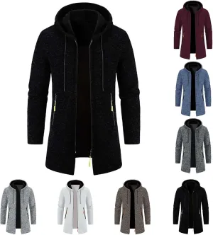Sweaters for Men Men's Shawl Collar Long Cardigan Heavyweight Knitted Open Front Cardigans Sweaters