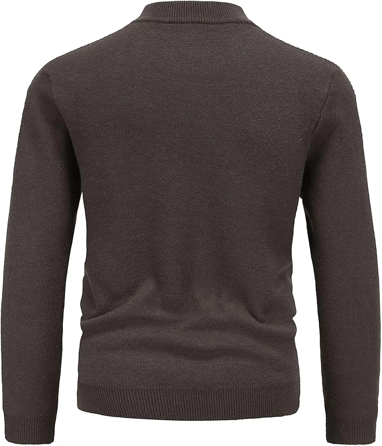 Sweaters for Men Men's Solid Turtleneck Sweaters Long Sleeve Slim Fit Ribbed Knit Thermal Pullover Sweater Baselayers