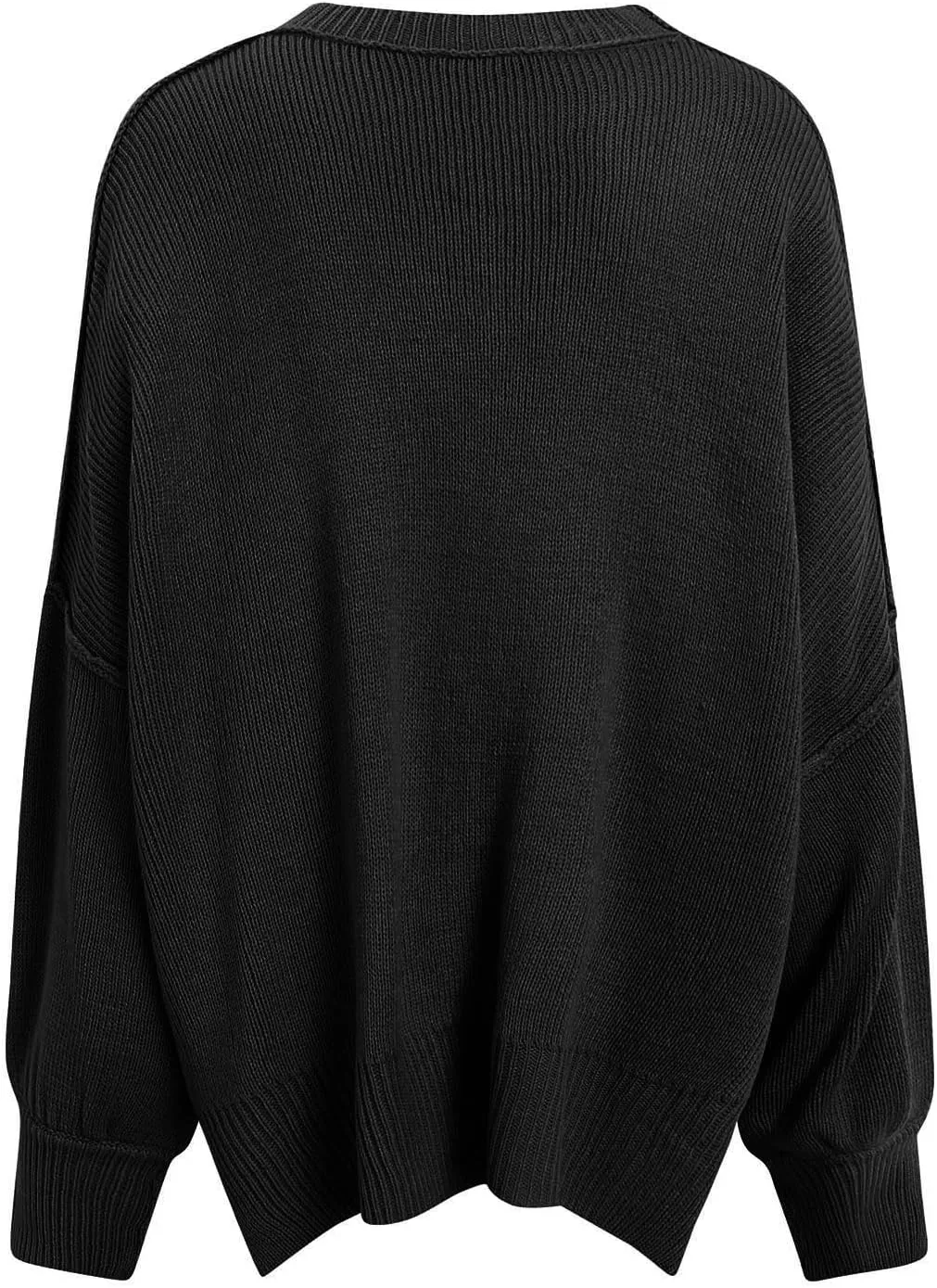 Sweaters for Women Side Slit Trendy Long Sleeve Half Turtleneck Pullover Oversized Lantern Knit Sweater Tops