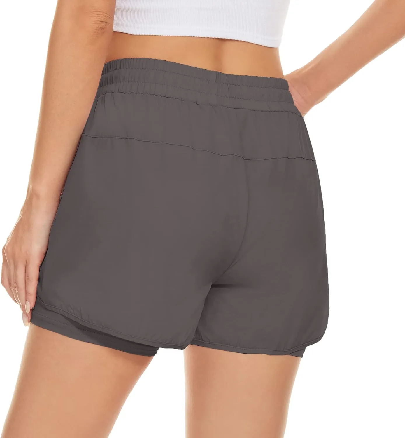 Taydey Women's Quick-Dry Running Workout Sports Shorts