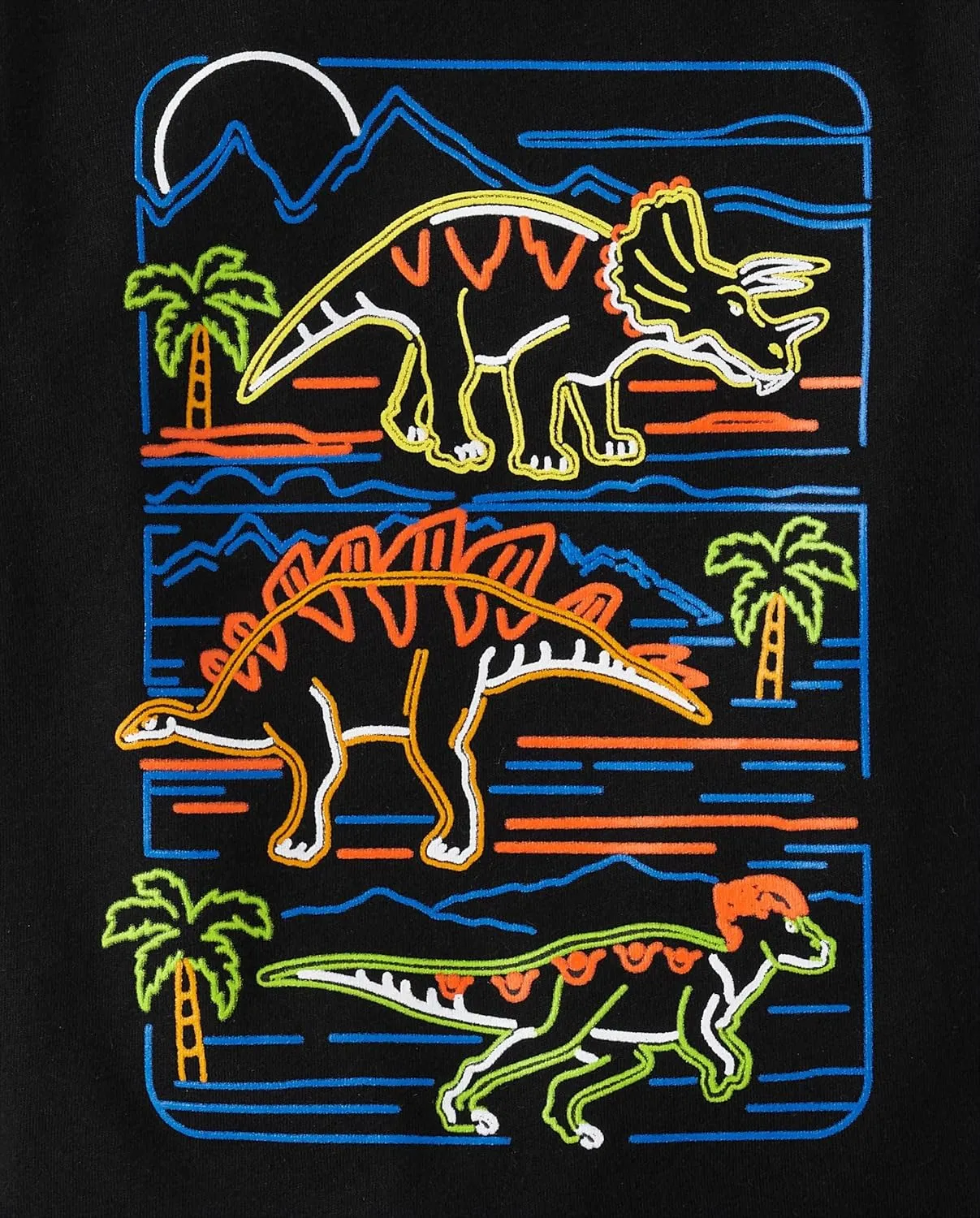 The Children's Place Baby and Toddler Boys' Dino Short Sleeve Graphic T-Shirts, Multipack