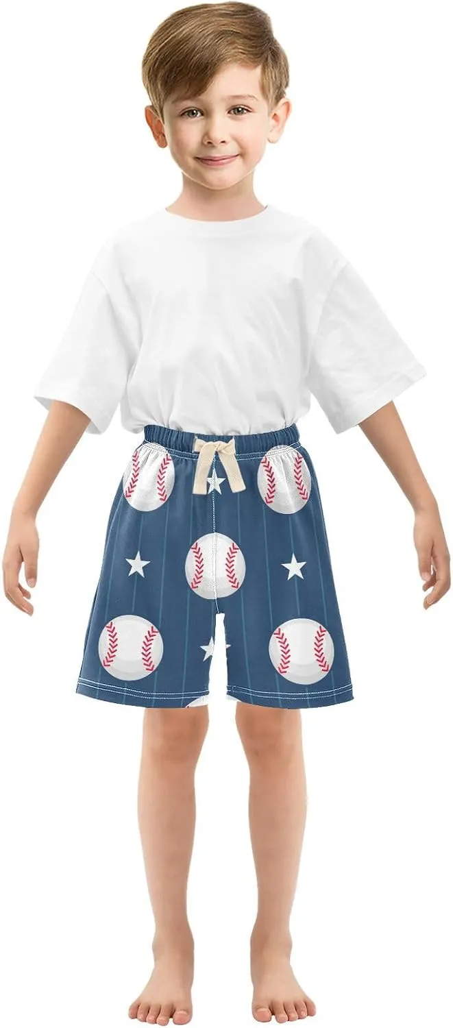 Toddler Baby Boy Shorts Sports Ball Baseball Star Jogger Shorts Summer Short Pants 2T