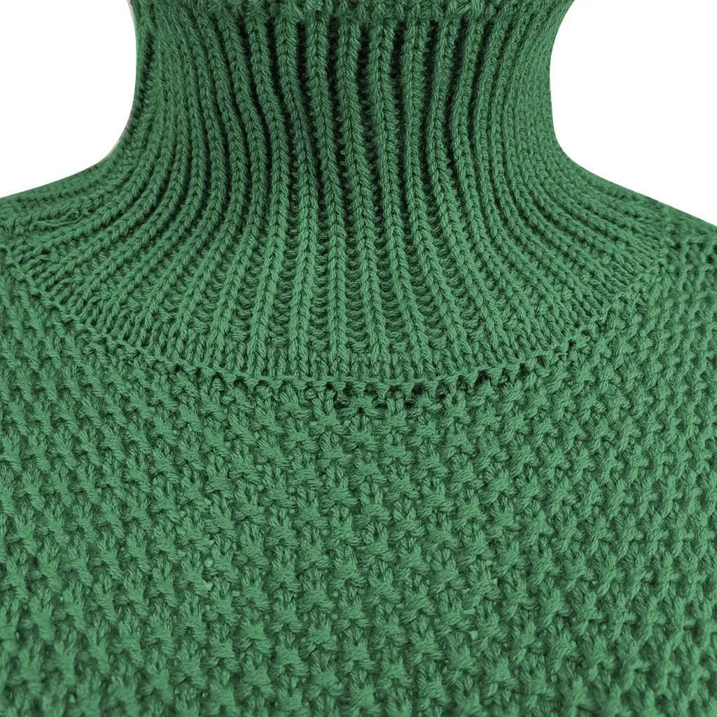 Turtleneck Shirt Women Oversized Turtleneck Sweater Ruffle Sweater Trendy Knit Crop Sweater Long Cardigan Sweater Tunic Top