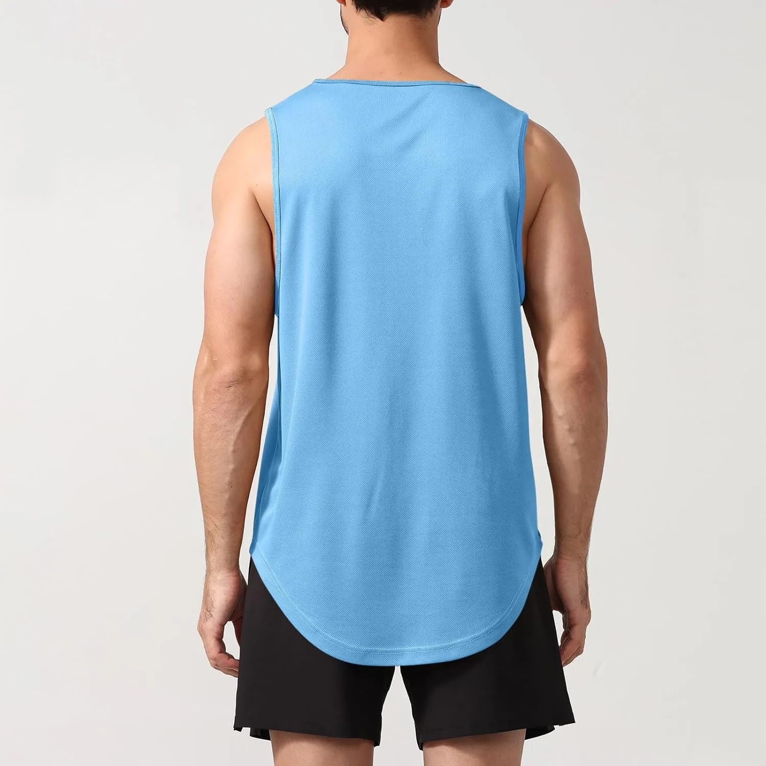 Uillui Mens Workout Tank Tops Quick Dry Running Shirts Sleeveless Mesh Muscle Gym Shirts Athletic Training Sports ​Tank Tops
