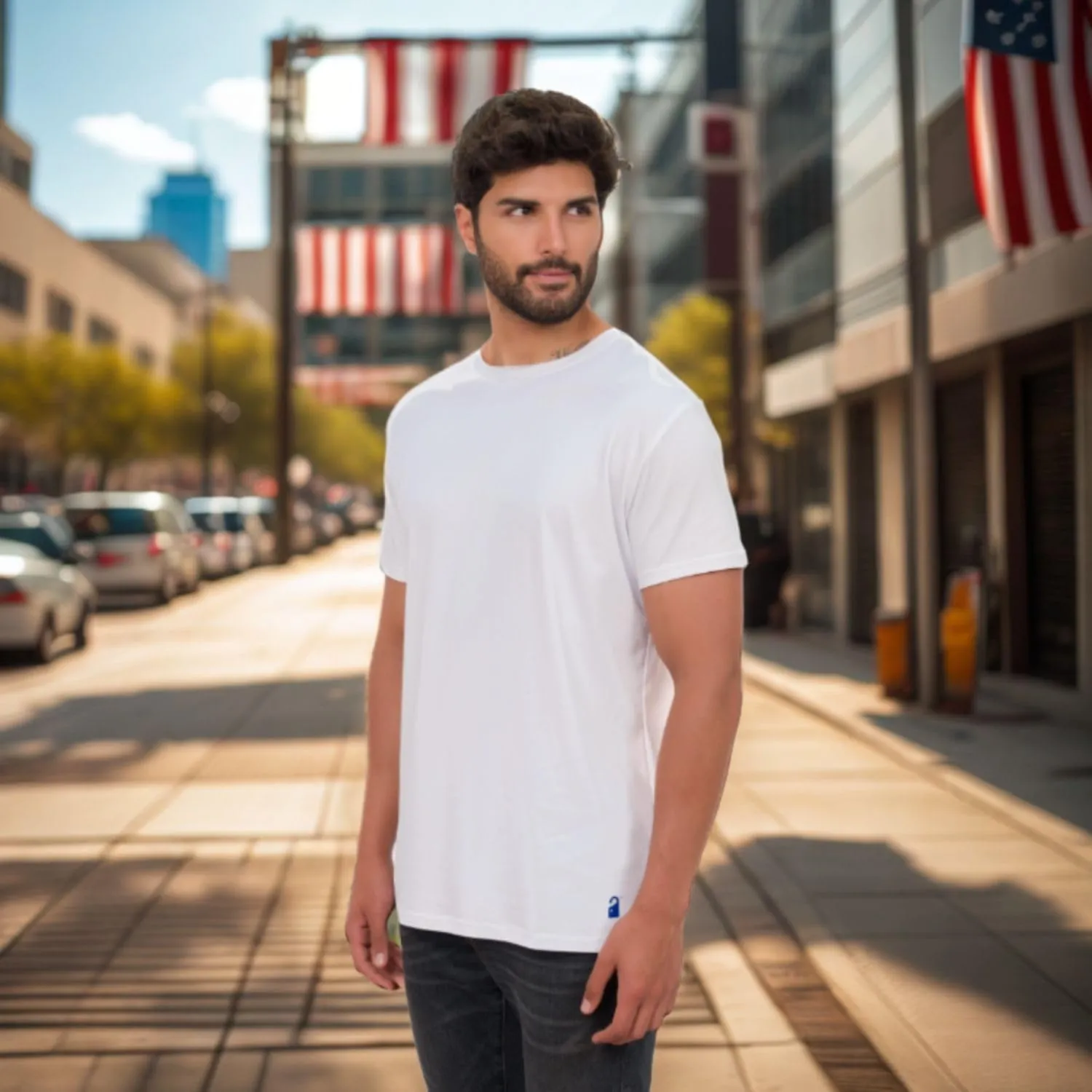 Ultra-Soft Pima Cotton Tshirt Men | Relaxed Fit Casual T Shirts for Man | Crew Neck & Short Sleeve | Premium T Shirts for Men