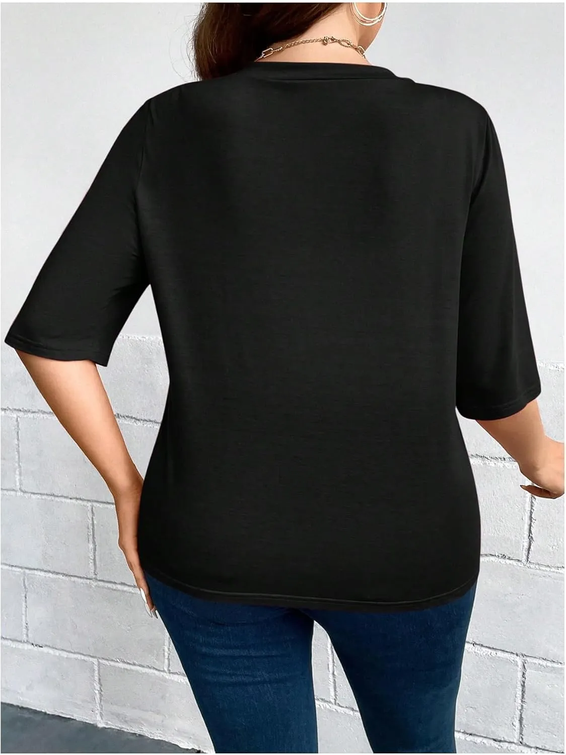 WDIRARA Women's Plus Size Lightweight Open Front Cardigan Casual Half Sleeve Kimono Cardigans