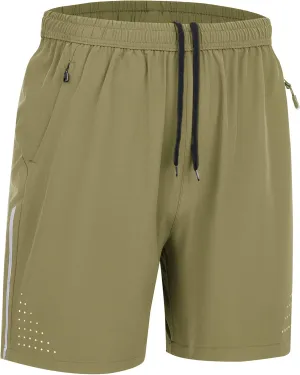 WENRONSTA Men's Athletic Workout Gym Shorts Quick Dry Lightweight Active Tennis Shorts 7" Running Sports Shorts