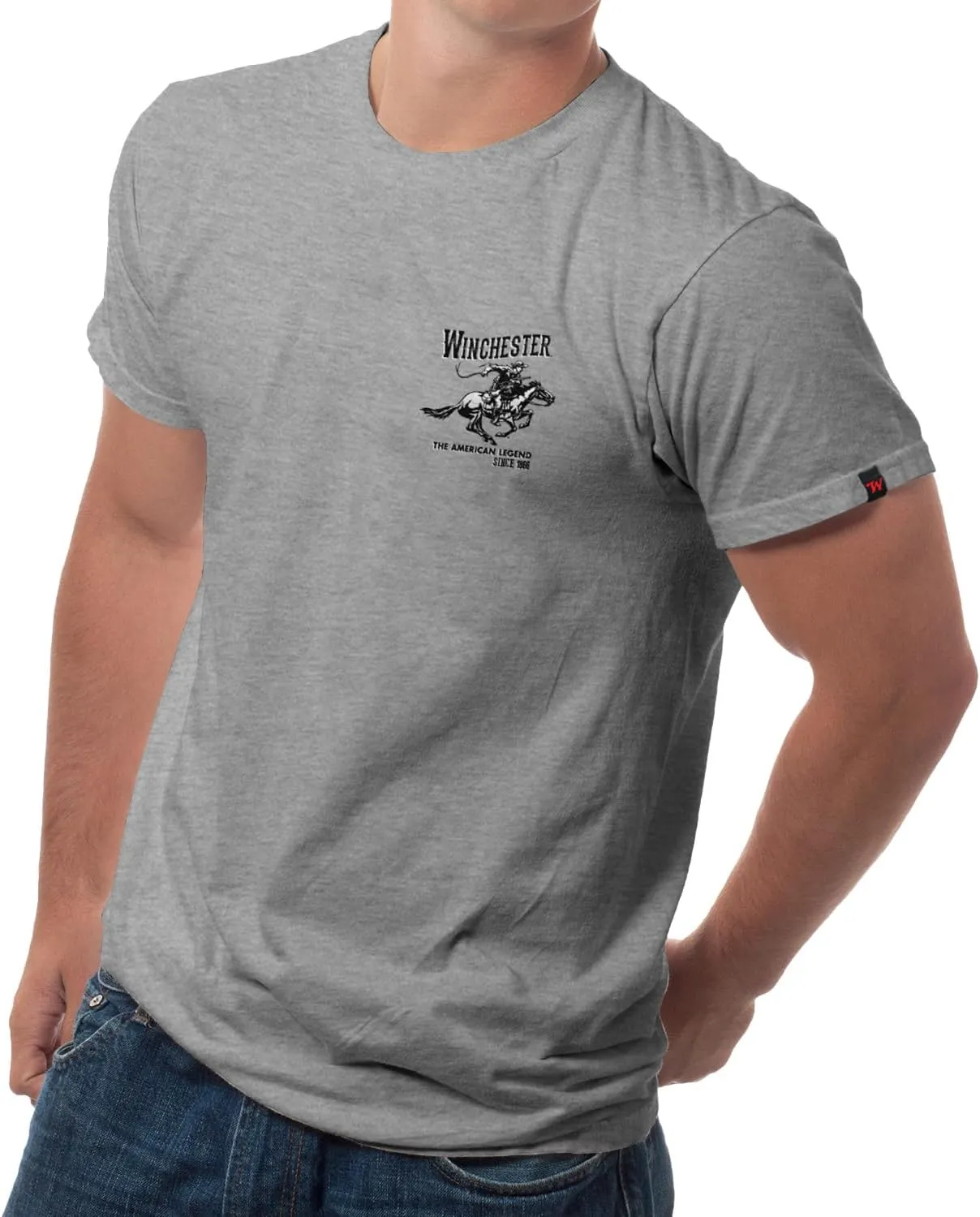 Winchester Official Vintage Horse and Rider Graphic T-Shirts for Men