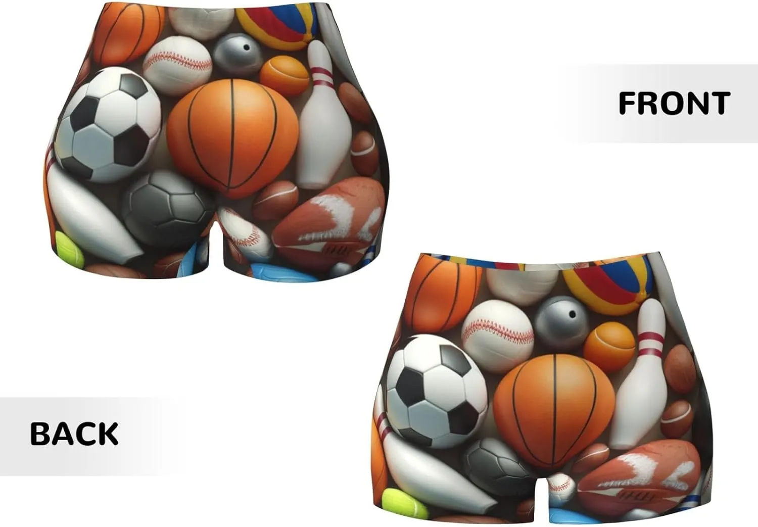 Women's Athletic Stretch Shorts Sports-Ball-Baseball-Basketball Running Shorts for Women
