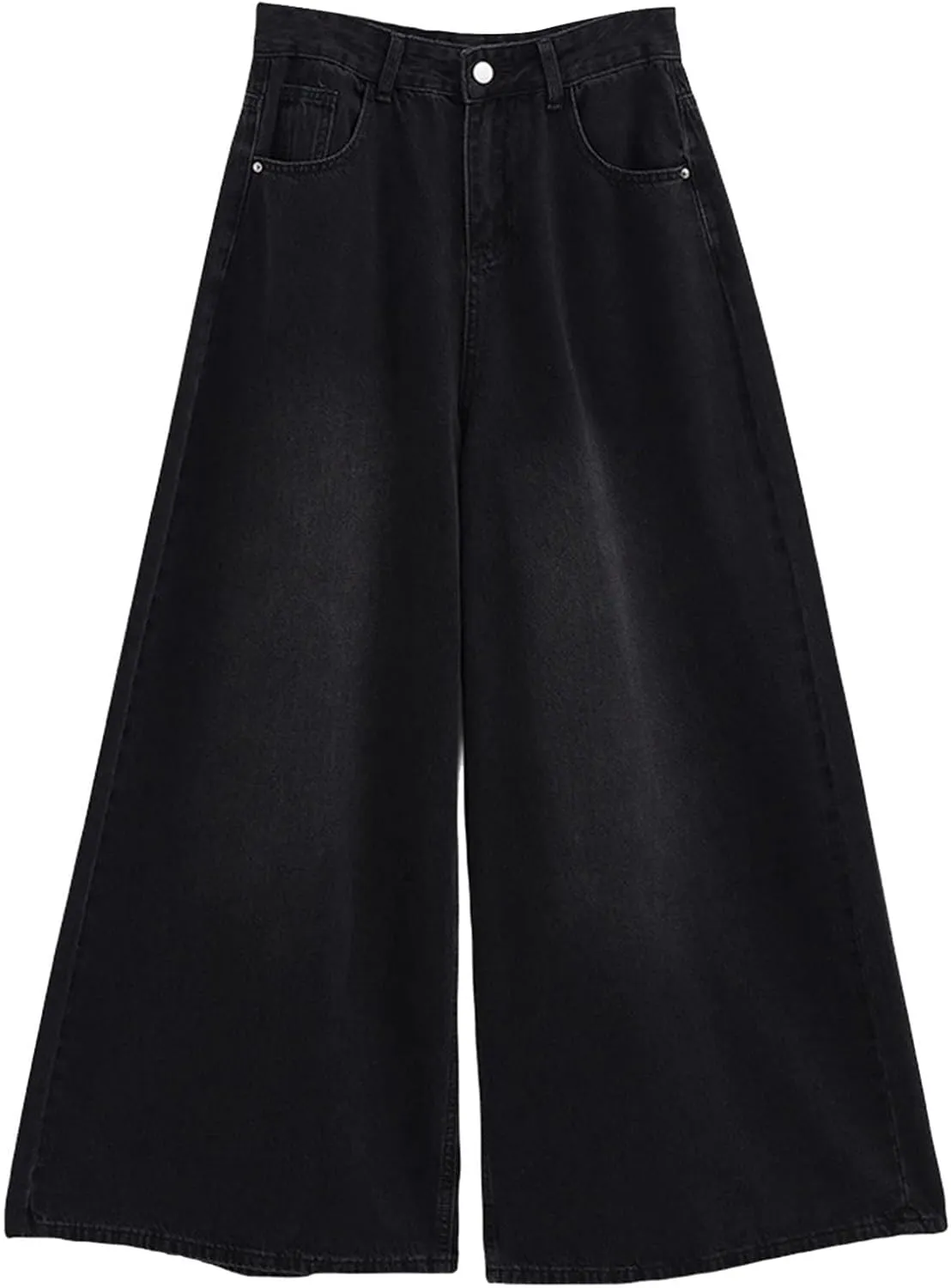 Women's Barrel Jeans Casual High Waisted Stretchy Wide Leg Pants Baggy Denim Pants