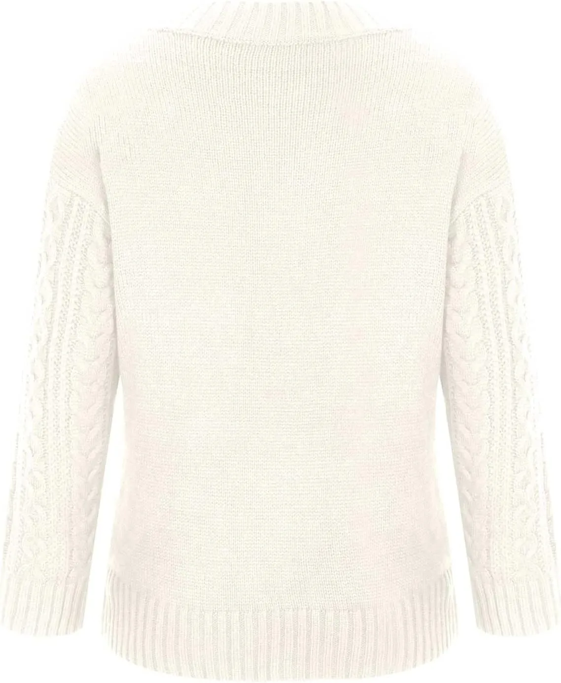 Women's Cable Knit Sweater Casual Oversized Chunky Knitted Fall Sweaters for Women 2024 Pullover