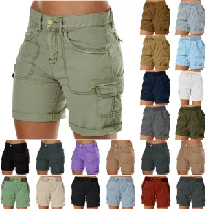 Women's Cargo Shorts Casual Summer High Waisted Casual Shorts for Women Trendy Summer Hiking Shorts Outdoor Outfits