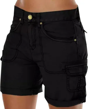 Women's Cargo Shorts Casual Summer High Waisted Casual Shorts for Women Trendy Summer Hiking Shorts Outdoor Outfits