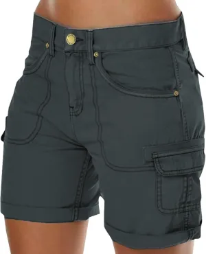 Women's Cargo Shorts Casual Summer High Waisted Casual Shorts for Women Trendy Summer Hiking Shorts Outdoor Outfits
