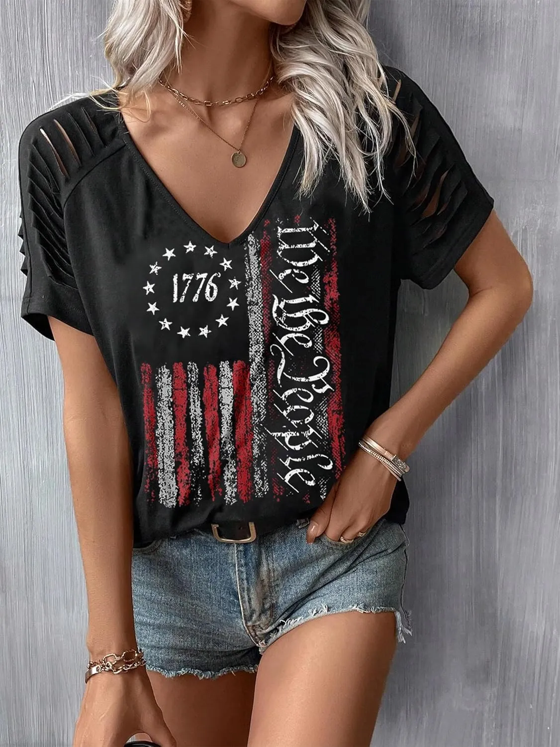 Womens Cut Out Cold Shoulder T Shirts Boho Floral Graphic Tshirts Nashville Country Lacerated Sleeve Cowgirls Tee Tops