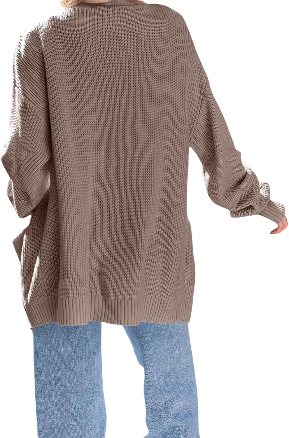Womens Oversized Cardigans Long Sleeve Open Front Knit Sweaters Fall Trendy Jacket Clothes