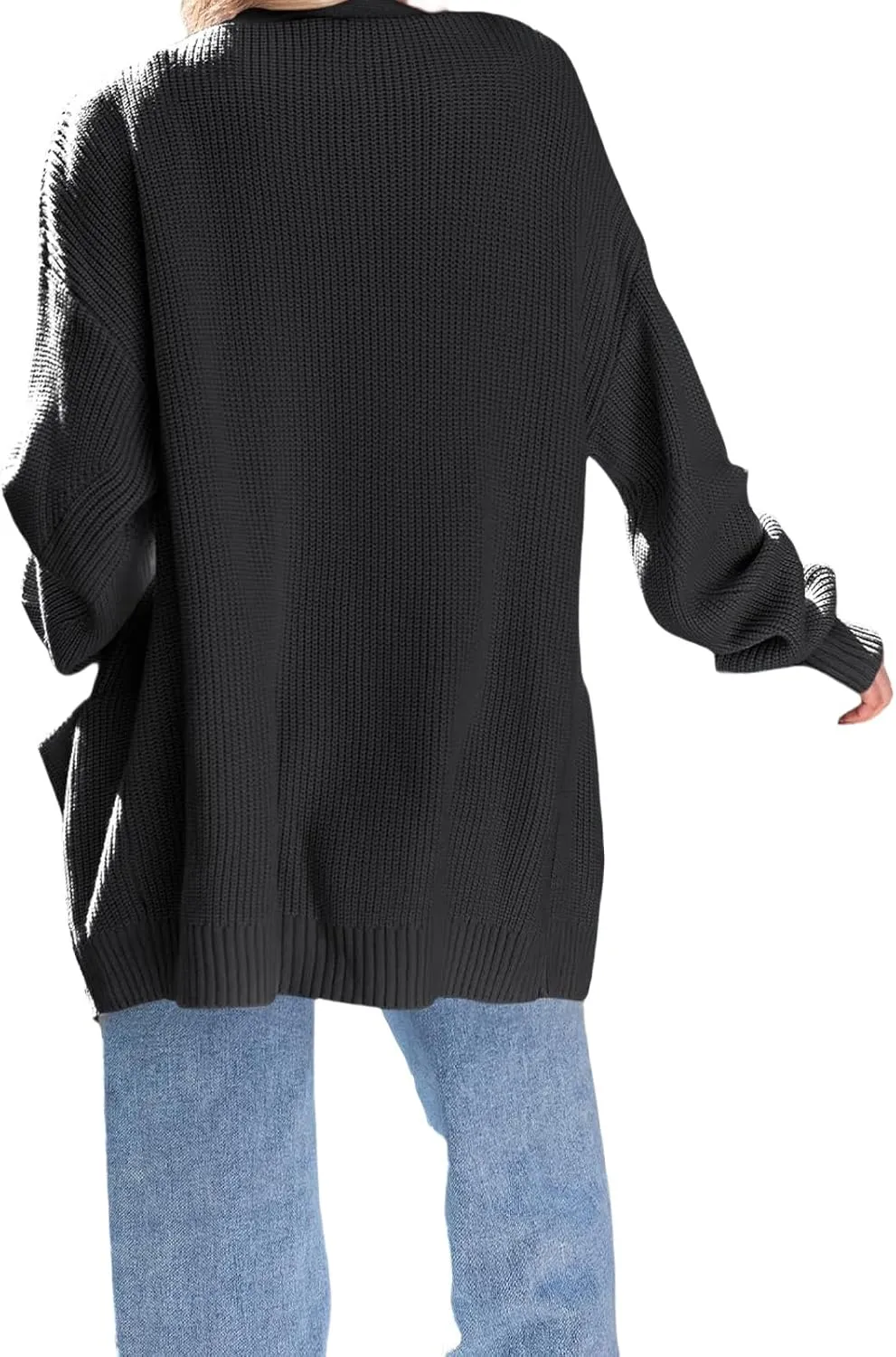 Womens Oversized Cardigans Long Sleeve Open Front Knit Sweaters Fall Trendy Jacket Clothes