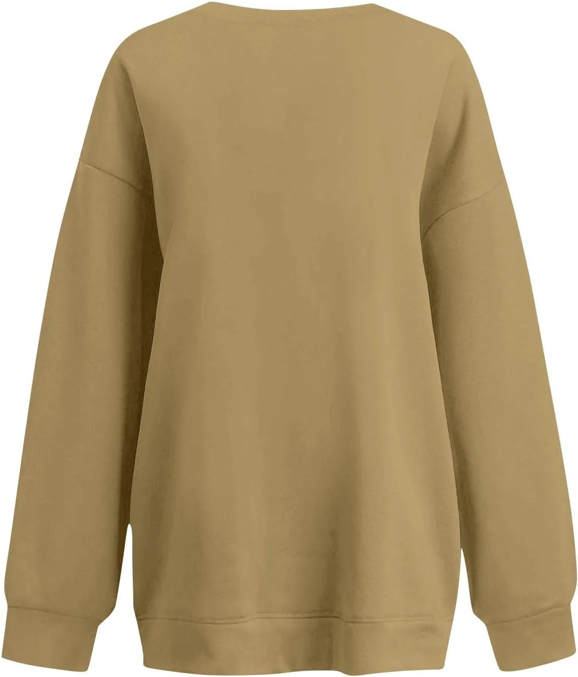Womens Oversized Sweatshirt Fleece Pullover Comfy Crew Neck Sweatshirt Trendy Y2k Winter Outfits Preppy Clothes