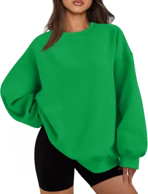 Womens Oversized Sweatshirts Crew Neck Pullover Sweaters Casual Comfy Fall Fashion Outfits Clothes 2024