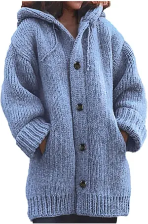 Womens Plus Size Sweaters Cardigan Cable Knit Chunky Sweaters Cardigans Fall Open Front Cardigan Sweaters Outerwears
