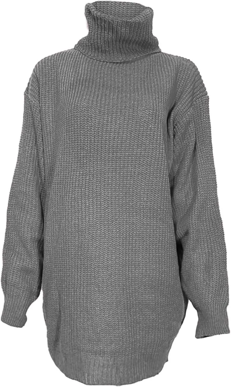 Womens Turtleneck Oversized Sweaters Fall Fashion Cable Knitted Pullover Tops Casual Comfy Loose Long Sleeve Sweaters