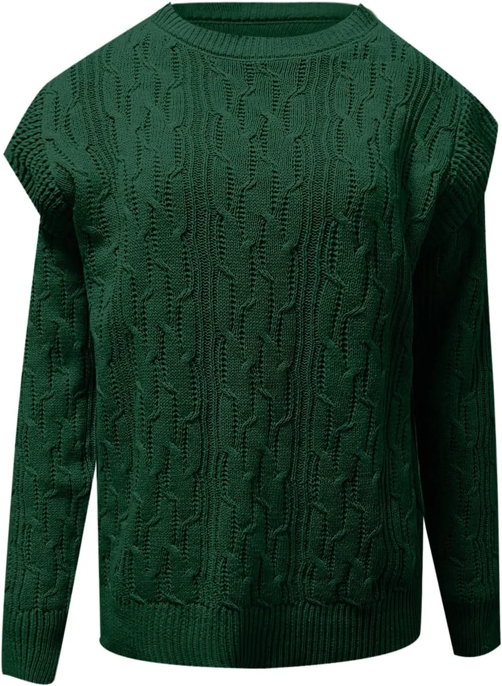 Womens Turtleneck Oversized Sweaters Ruffled Long Sleeve Pullover Loose Chunky Knit Jumper Sweater Casual Knitwear