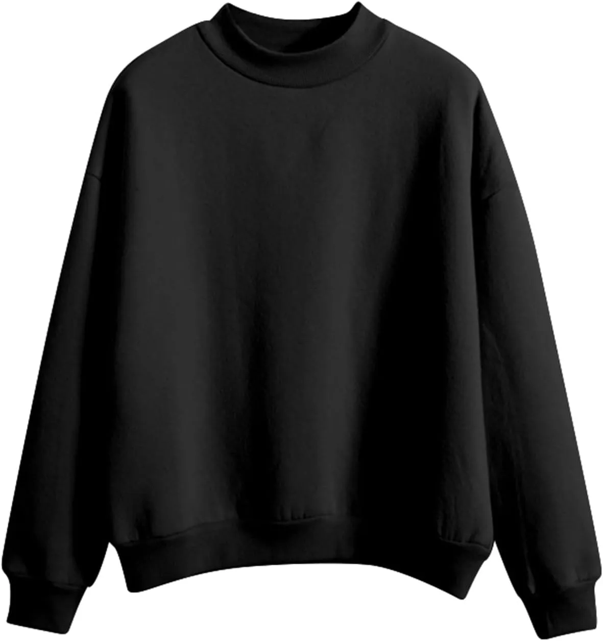 Womens Winter Warm Slim Lightweight Solid Sweatshirts Long Sleeve Crewneck Pullovers Daily Home Outdoor Workout Hoodies