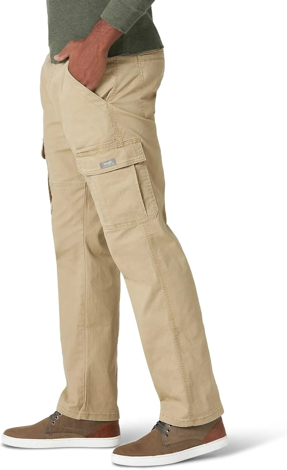 Wrangler Authentics Men's Relaxed Fit Stretch Cargo Pant