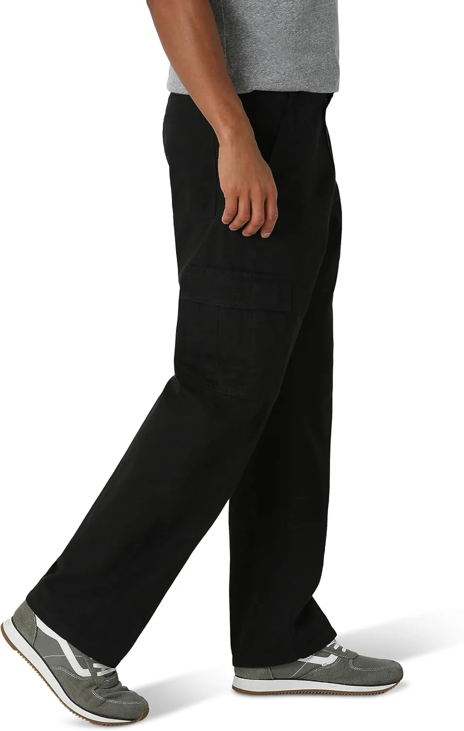 Wrangler Authentics Men's Twill Relaxed Fit Cargo Pant (Logan)