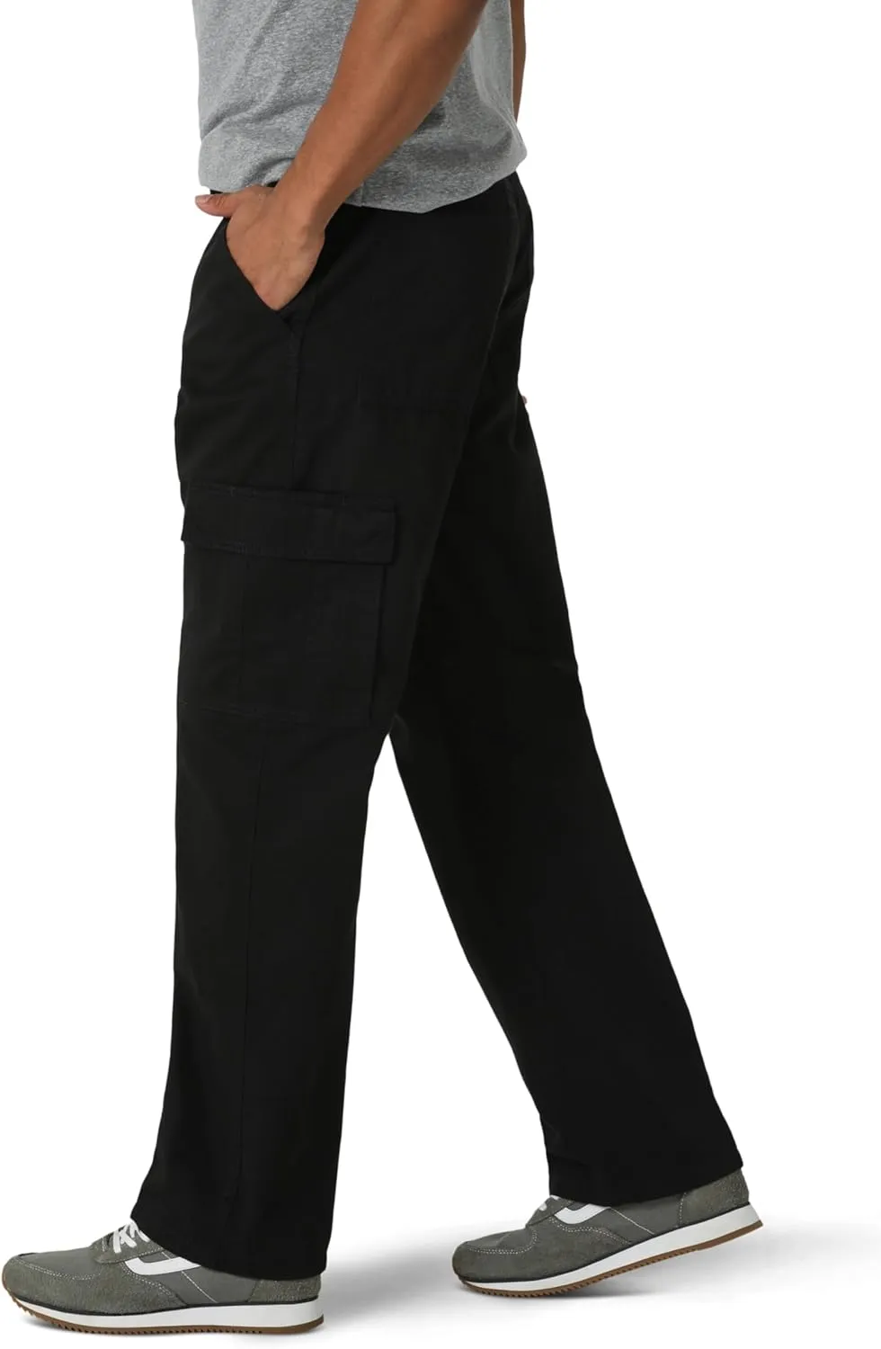 Wrangler Authentics Men's Twill Relaxed Fit Cargo Pant (Logan)