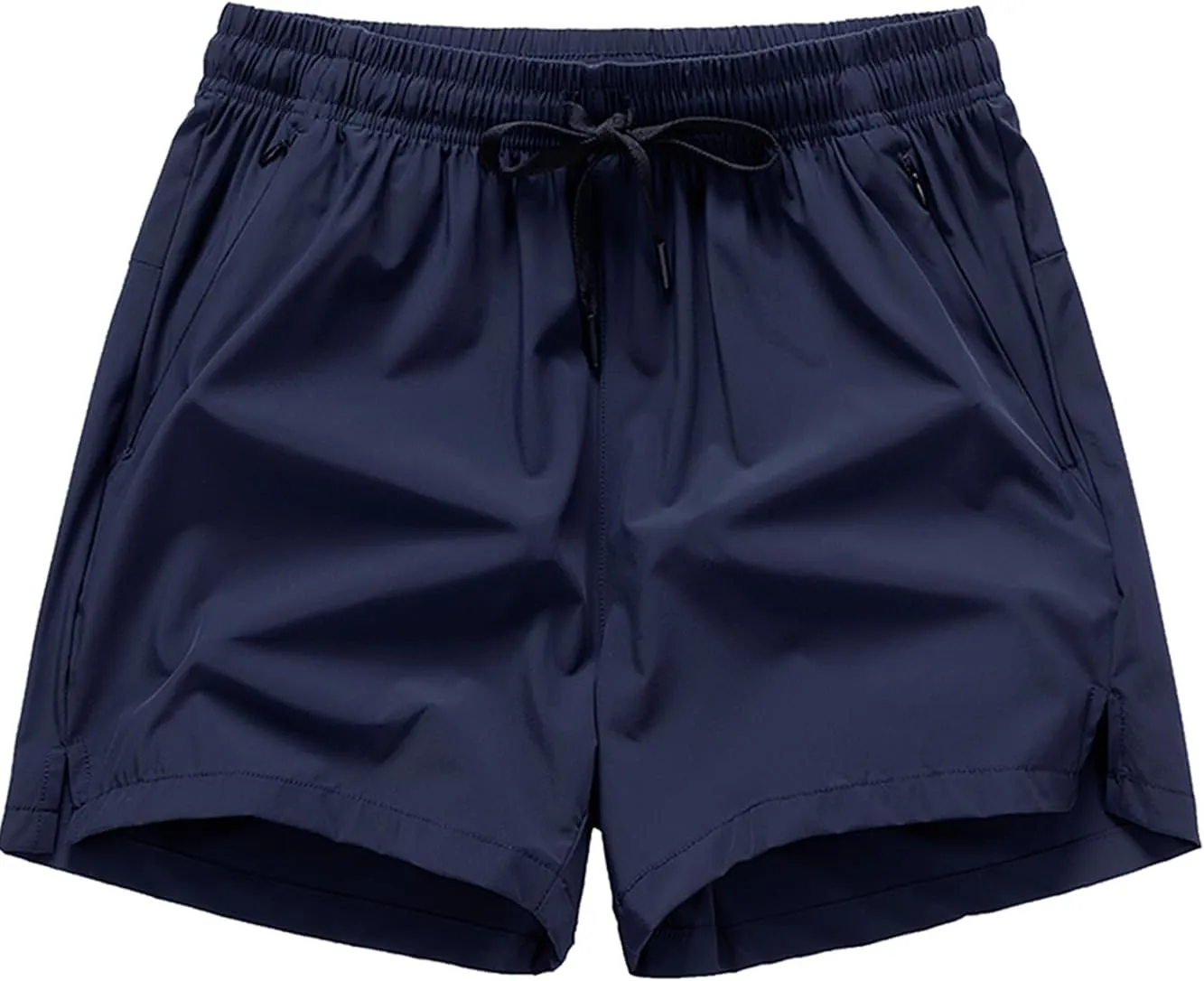 Zipper Pockets Men's Sports Running Shorts Quick Dry Workout Lightweight Fitness Shorts Running Beach Sports Shorts